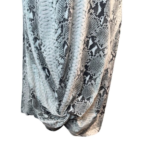 N: Philanthropy XS Snake Print V-Neck Short Sleeve Dress Cotton Soft Casual - Picture 8 of 14